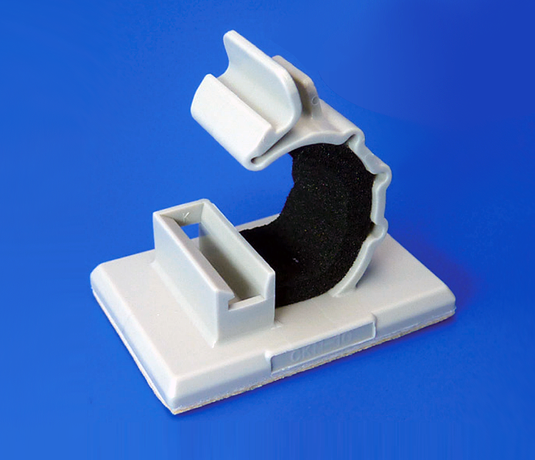 Adhesive cable clamp with protective foam: CKN-SP Series