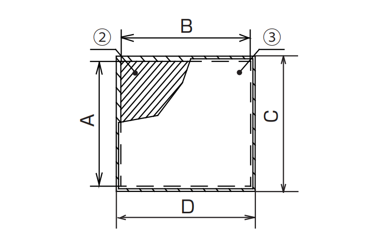Dimensions: Flexible Ferrite Sheet FFS Series