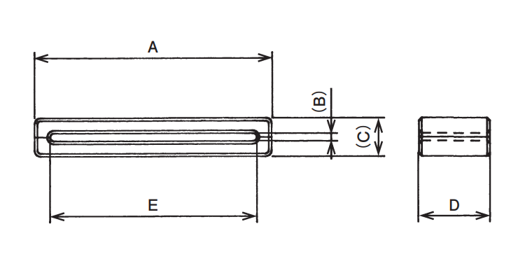 Dimensions: FLAT CORE - GSSH