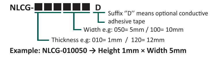 NLCG Part Number Example